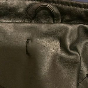 Girls Black leather jacket size small